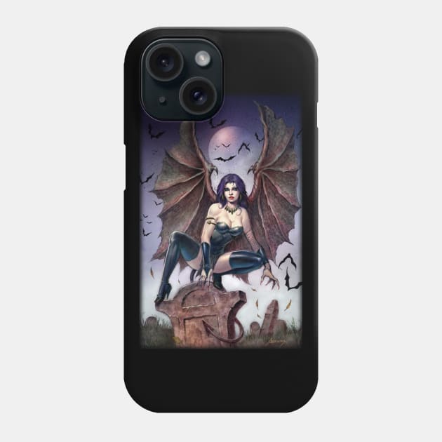 Succubus Demon Phone Case by Paul_Abrams