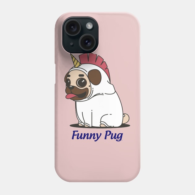 funny pug Phone Case by This is store