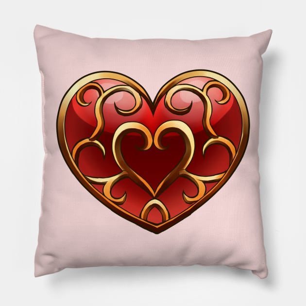 Where the Heart Is Pillow by NeeSee