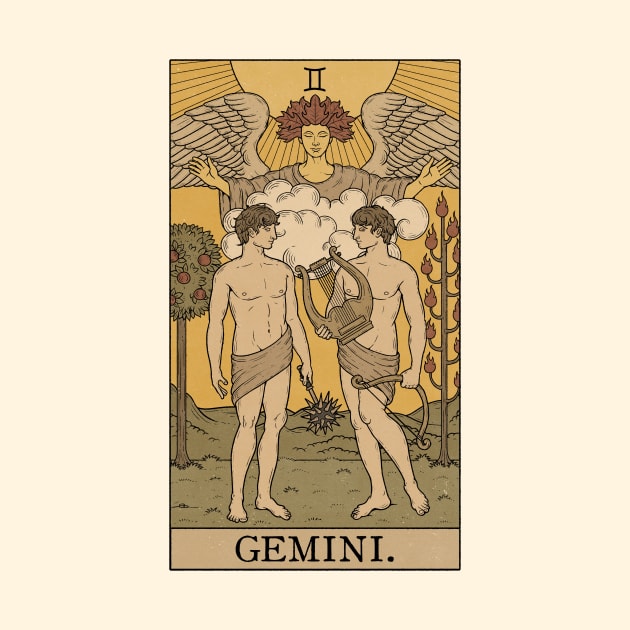 Gemini Tarot Card by thiagocorrea