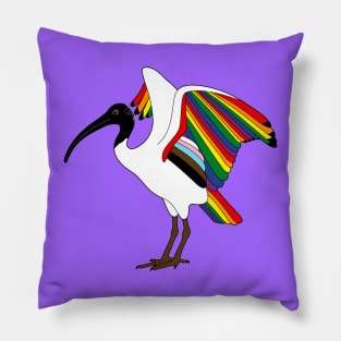 Bin Chicken Progress Pride Pillow