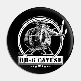 OH-6 "Loach" Cayuse Helicopter Pin