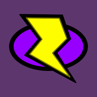 Lightning Bolt Logo - Purple T-Shirt