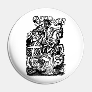 Saint George slays the Dragon Pin