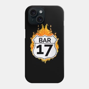 Burning up the Road at Bar 17 Phone Case