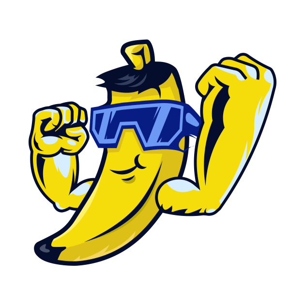 Cool muscular banana by ramith-concept