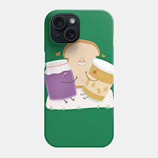 Peanutbutter, Jelly and Toast in Love Phone Case