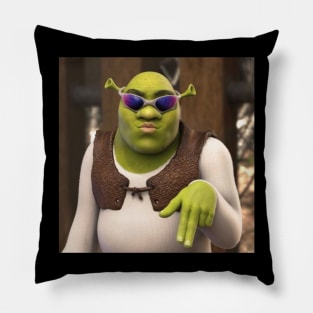 Funny Shrek Meme Pillow