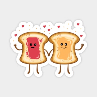 National Peanut Butter & Jelly BFFs Magnet