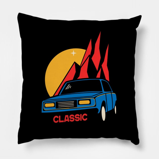 Car classic Pillow by PG