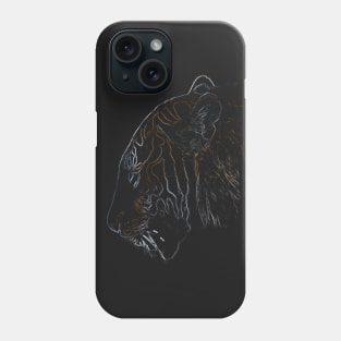 tiger, colored tiger shirt Phone Case