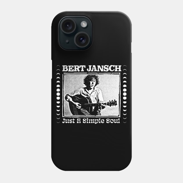 Bert Jansch ///// Retro Style Folk Music Design Phone Case by DankFutura