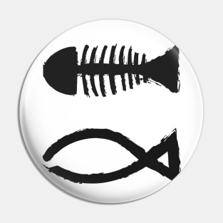 fish bone japan art Pin