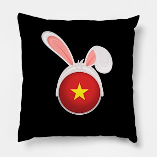 happy easter Vietnam bunny ears flag cute designs Pillow