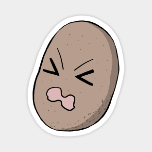 Cute Angry Potato Magnet