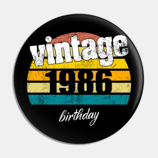 Vintage 1986 Pin