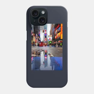 Times Square Reflection Phone Case