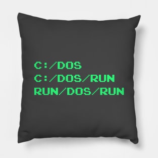 RUN DOS RUN Pillow