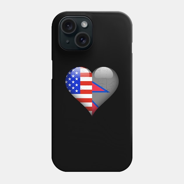 Half American Half Nepalese - Gift for Nepalese From Nepal Phone Case by Country Flags