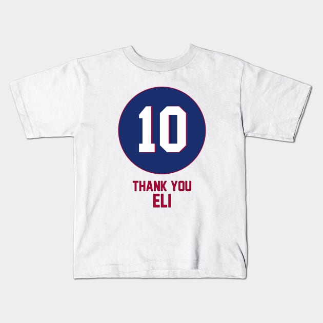 Eli Manning - New York Giants (nyg, NFL) Thank You Eli Kids T-Shirt