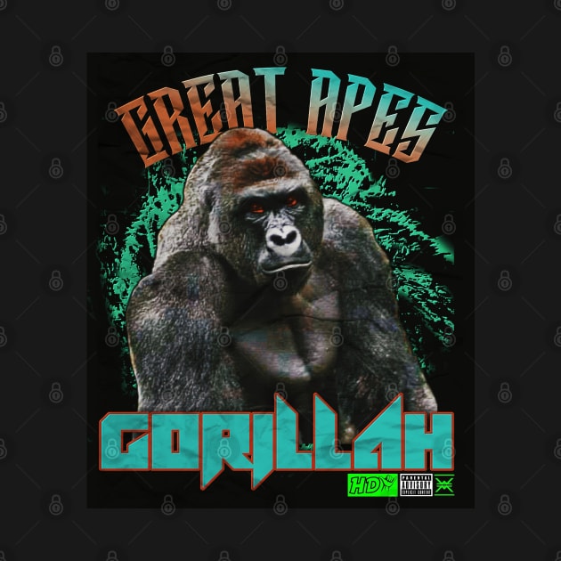 Great Apes: Gorillah by HDY