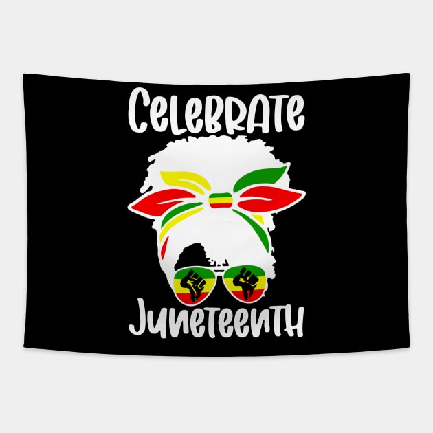 Celebrate Juneteenth Ancestors Black African American Tapestry by ZimBom Designer