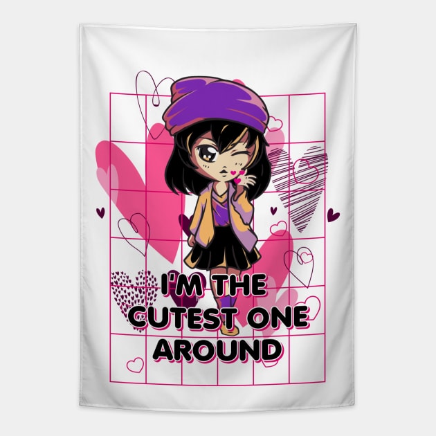 Anime Self-Love Club Tapestry by Apache Sun Moon Rising