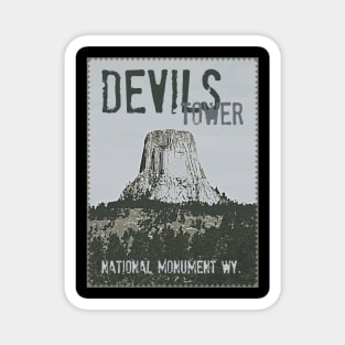 Devil's Tower Stamp Magnet