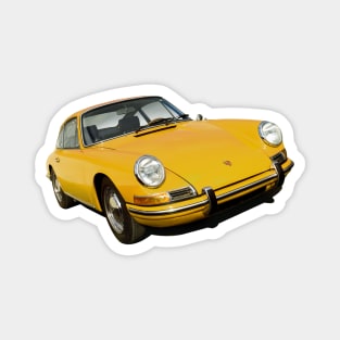 porsche 911 in yellow Magnet