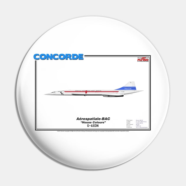 Concorde - Aerospatiale-BAC "House Colours" (Art Print) Pin by TheArtofFlying