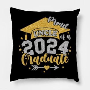 Uncle Senior 2024 Proud Uncle  of a Class of 2024 Graduate Uncle Pillow