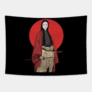 Japanese Samurai Graphic Tapestry