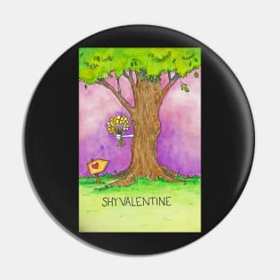 Shy Valentine Pin