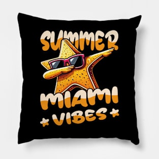 Summer Miami Vibes: Starfruit T-Shirt for a Taste of Paradise Pillow