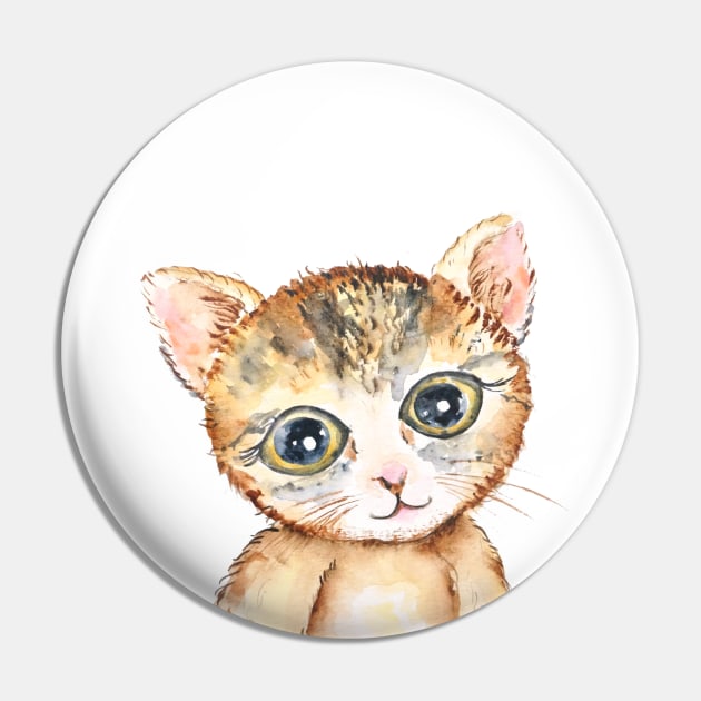 cute baby cat pussy watercolor Pin by colorandcolor
