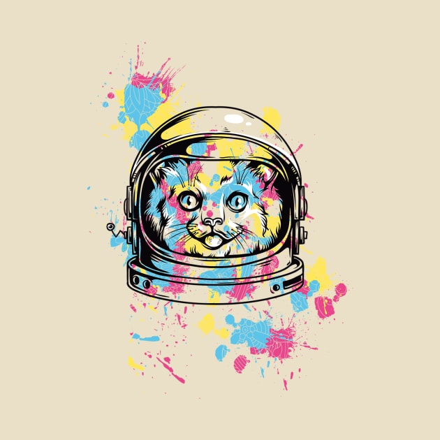 Astronaut Cat by nemram