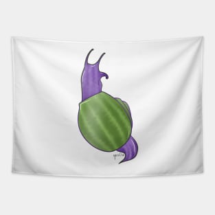 Genderqueer Pride Snail Tapestry