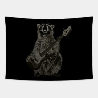 raccoon playing guitar Tapestry