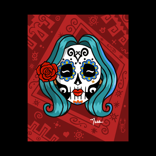 Nesshead Sugar Skull 00 by NESSHEAD