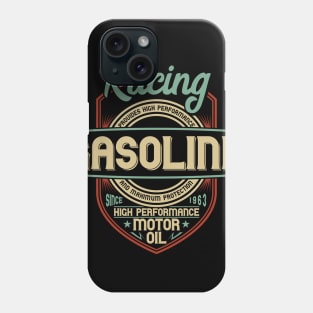 hot racing gasoline vintage addicted retro badge Phone Case