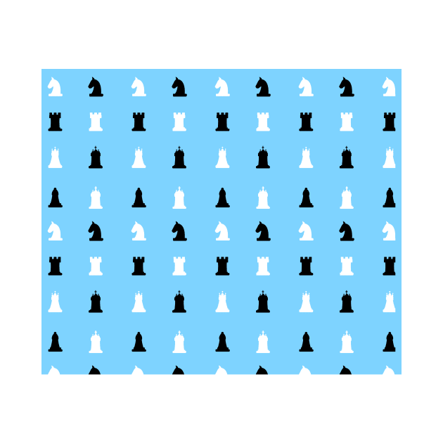 Blue Chess Pattern by timegraf