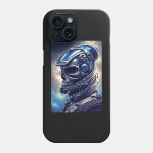 Skeleton Astronaut | Space Skull | Dystopian Art | Skull Astronaut Artwork | Fantasy Astronaut Skull Phone Case