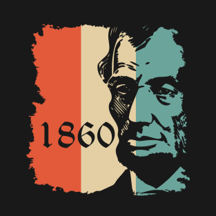 Abe 1860 Distressed Retro Vintage Style T-Shirt