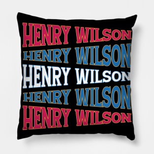 TEXT ART HENRY WILSON Pillow