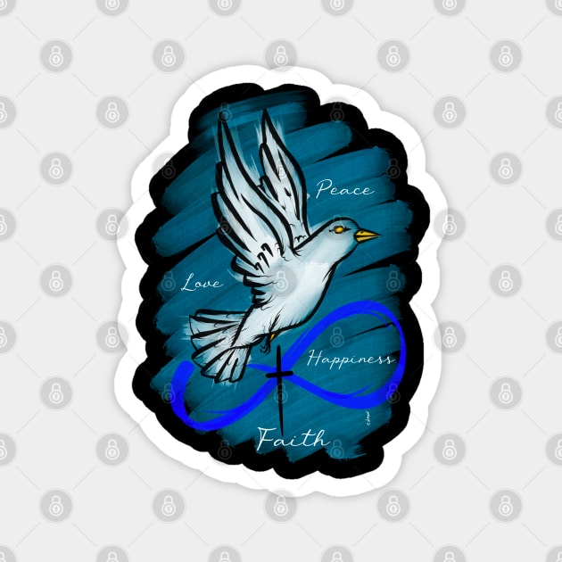 Peace dove Magnet by Chillateez 