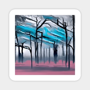 The Grim Forest - Abstract Art Magnet