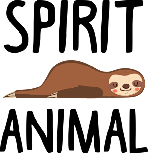 Sloth Is My Spirit Animal. Funny Sloth Shirt. Magnet