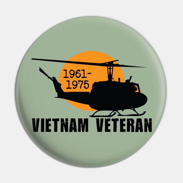 Vietnam Veteran Pin by Illustratorator