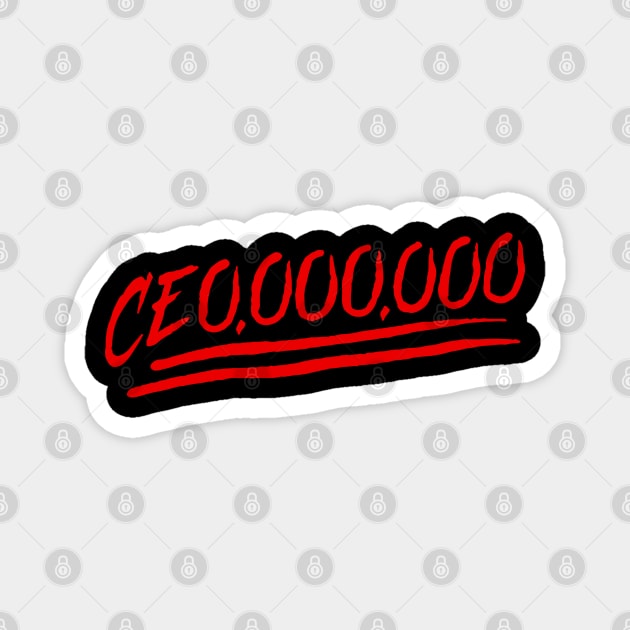 CEO emoji Magnet by undergroundART