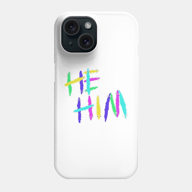 Worm on a string pronoun Phone Case by annoyingarts